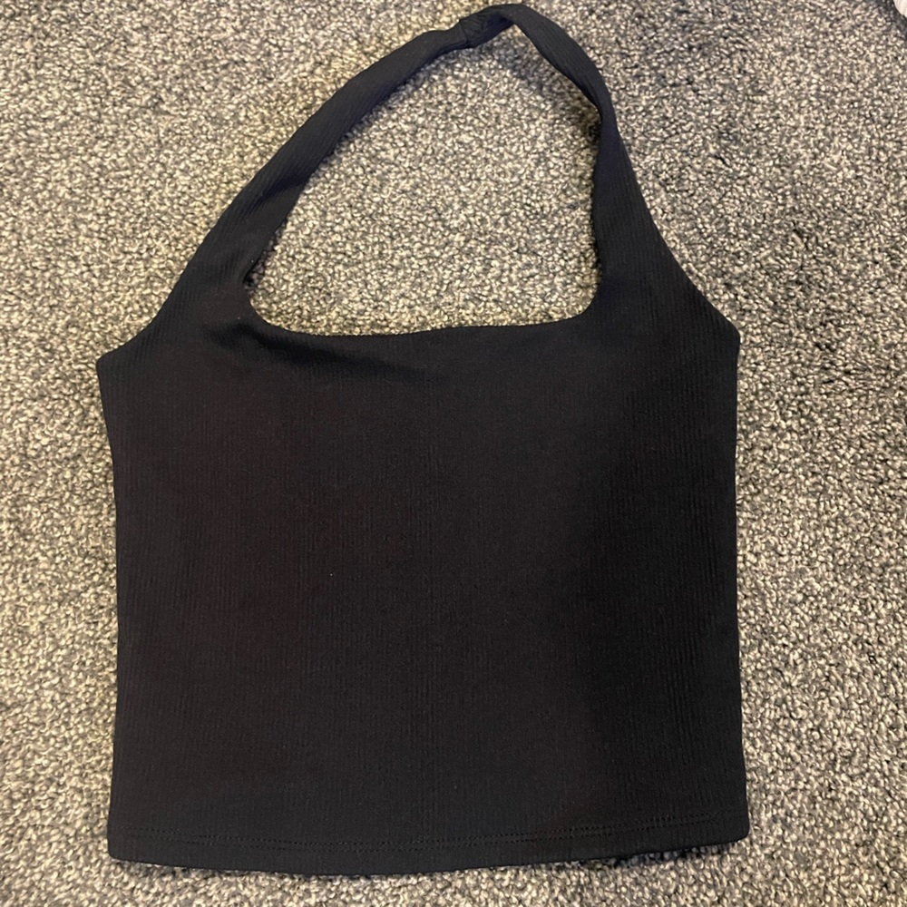 Abercrombie & Fitch Black Crop Top